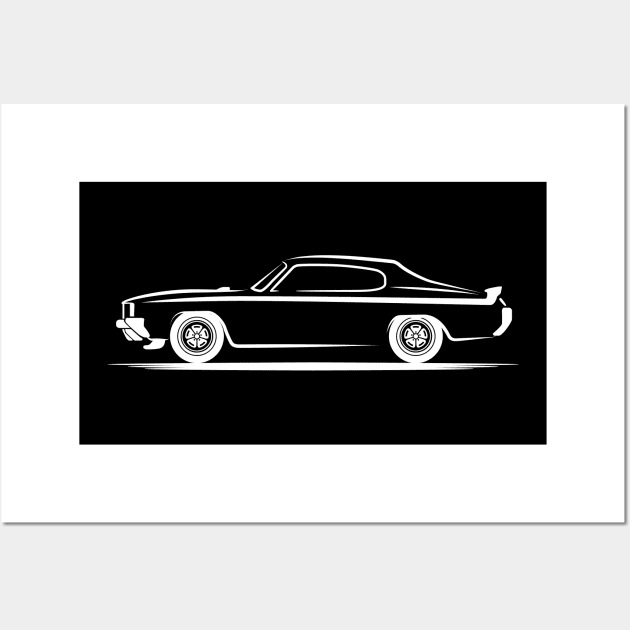 1970 Buick GSX 455 Stage White Wall Art by PauHanaDesign